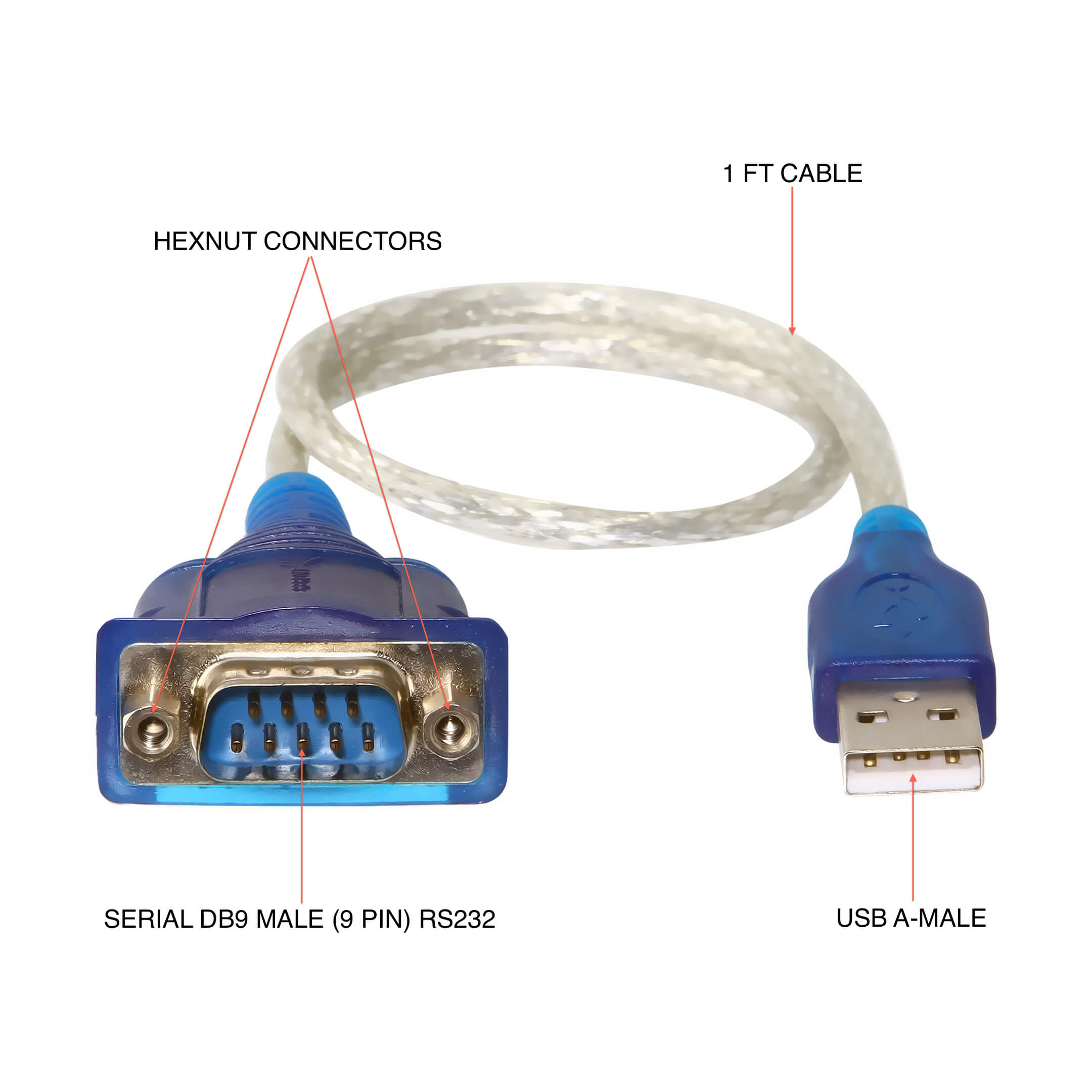 db9 serial cable pinout